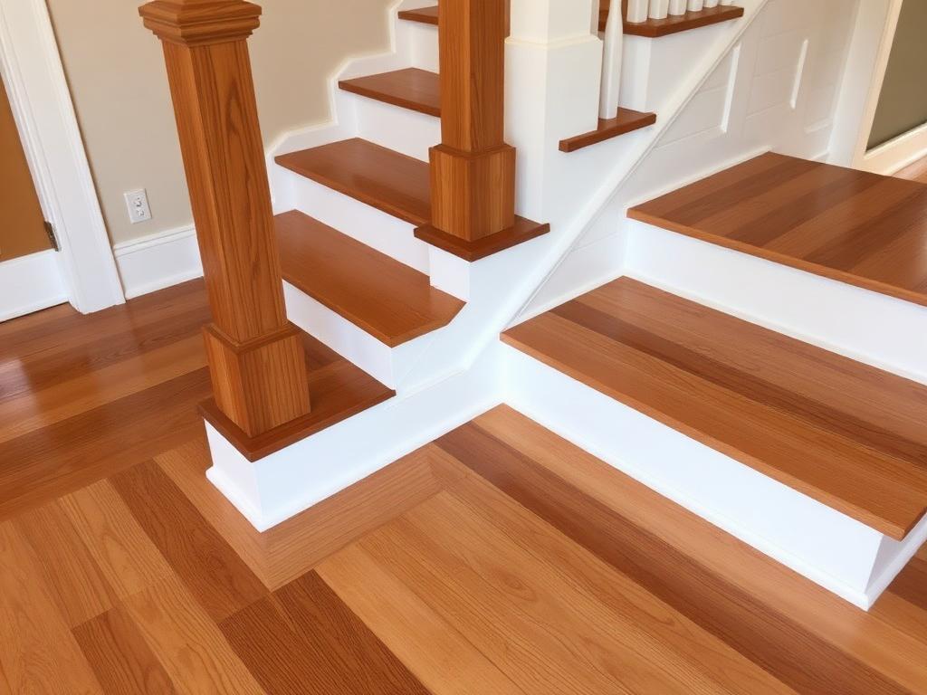 Custom stair treads and risers installed by InstallED